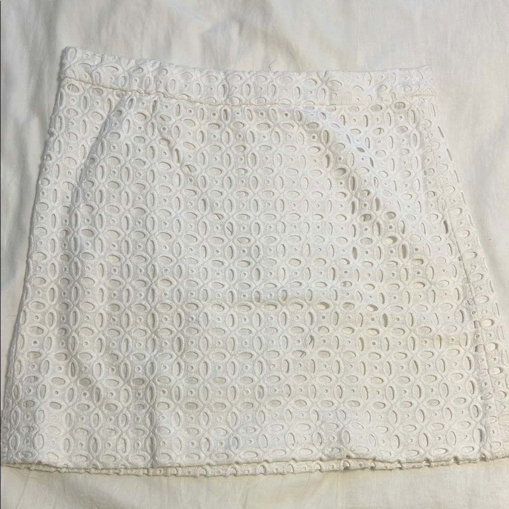 J. Crew Factory Eyelet Mini Skirt